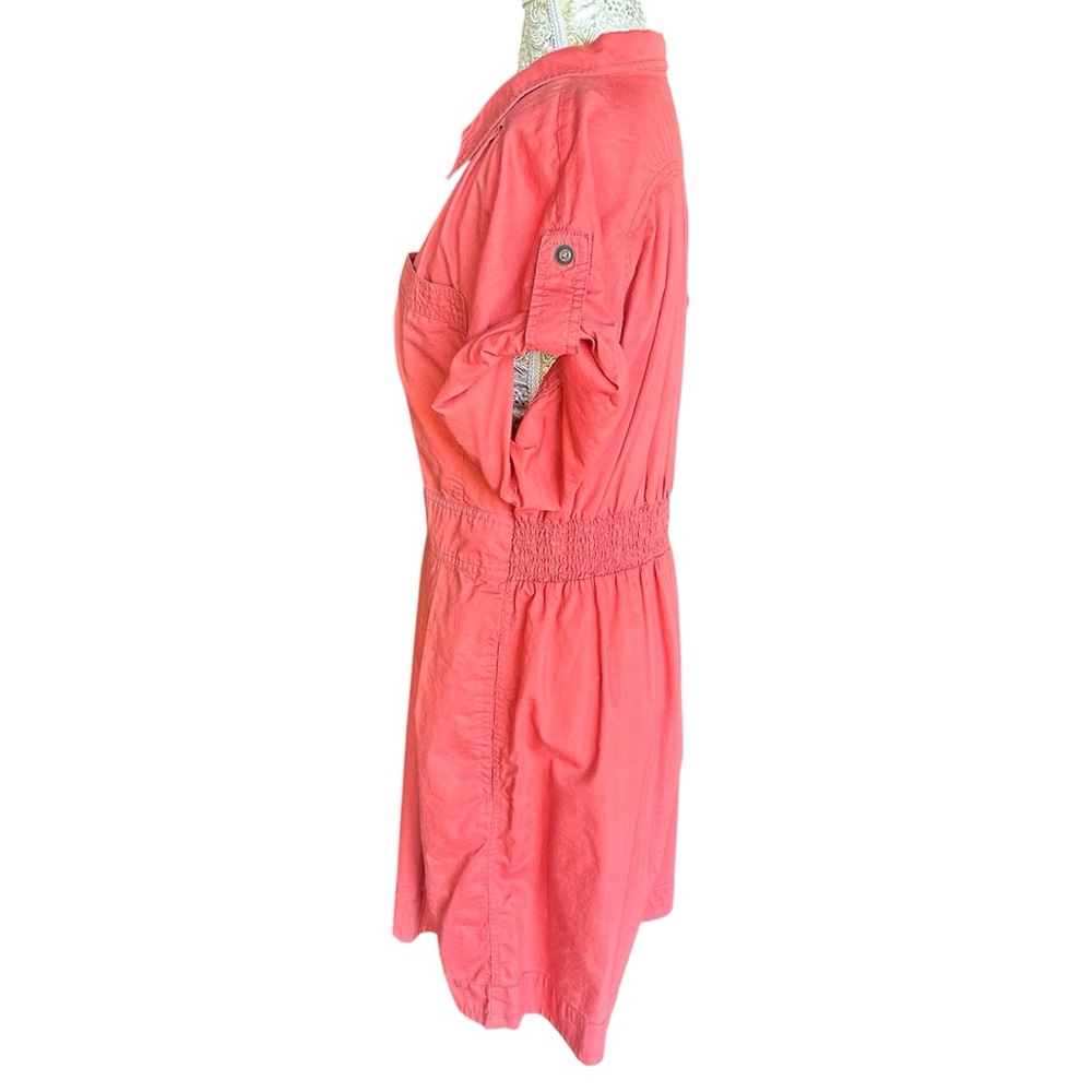 Holding Horses Coral Anthropologie Free People Utility Romper JLO Beach Size 14 - Picture 5 of 8